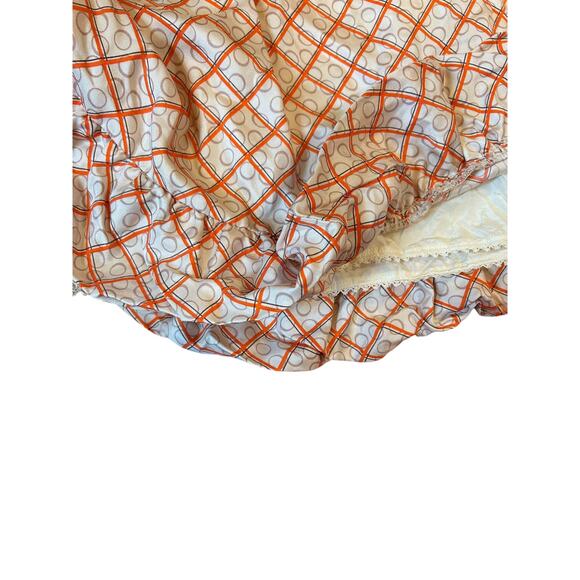 JUICY COUTURE Orange 100% Silk Babydoll Empire Waist Bubble Mini Dress Women's 6 - Picture 12 of 12